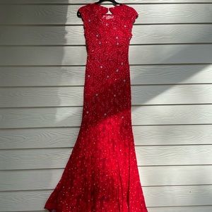 Jovani red dress size 8